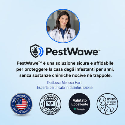PestWawe™ Repellente per Parassiti 2026 – Versione Migliorata – Elimina i Parassiti Definitivamente