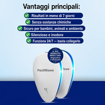 PestWawe™ Repellente per Parassiti 2026 – Versione Migliorata – Elimina i Parassiti Definitivamente