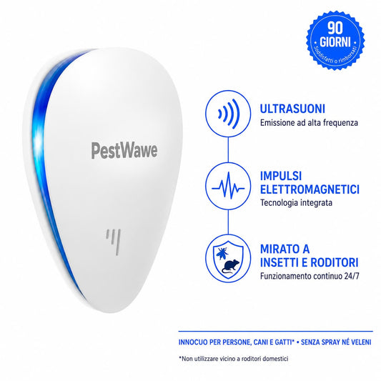 PestWawe™ Repellente per Parassiti 2026 – Versione Migliorata – Elimina i Parassiti Definitivamente
